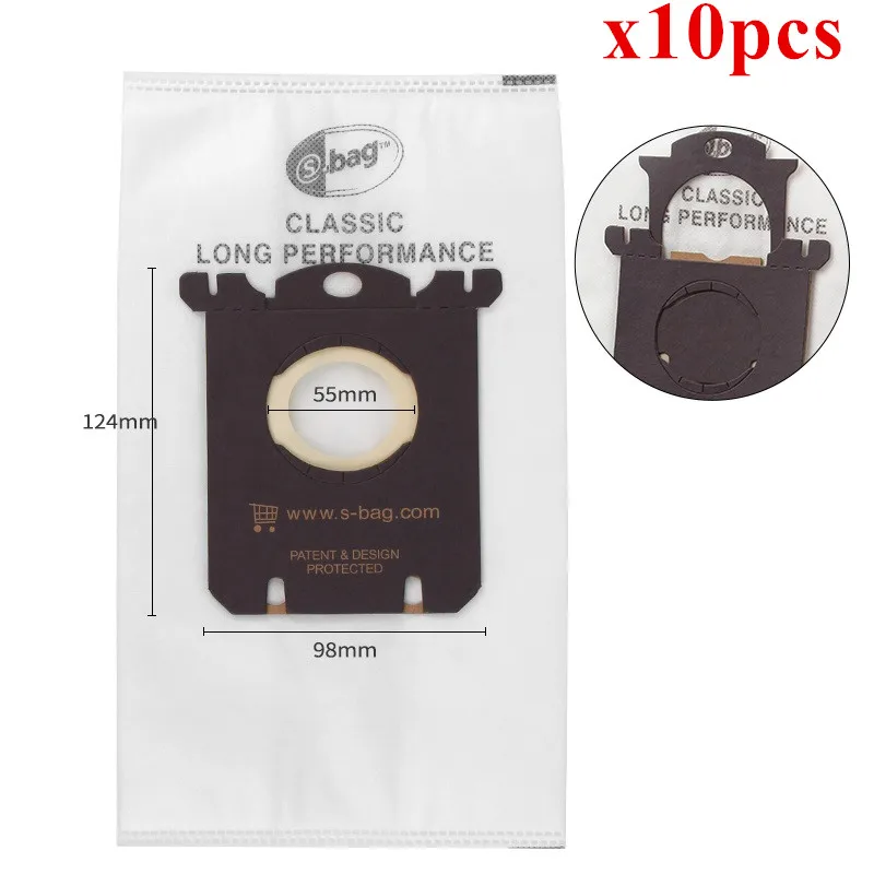

10x Vacuum Cleaner Bags Dust Bag Filter S bag Replacement for Philips FC9176 FC9150 FC 9073 FC9067 fc8385 fc9071 fc 8450 8383