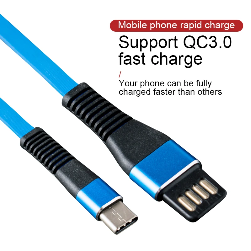 

Ersuki USB Type C Cable For Samsung S9 S8 Fast Charge Type-C Mobile Phone Charging Wire USB C Cable For Xiaomi mi9 Redmi note 7