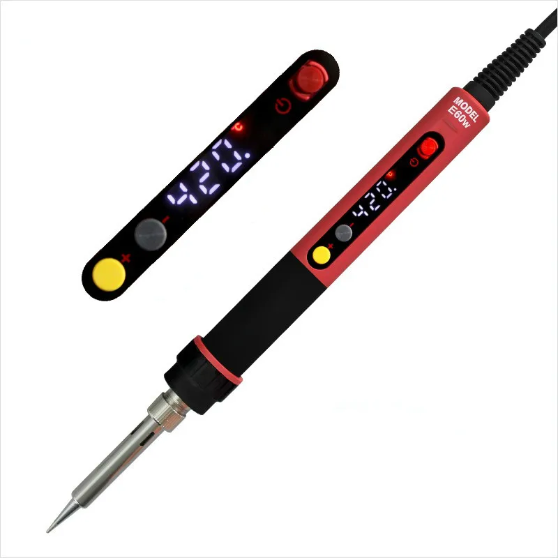 

Electric Solder E60/90/110WT Adjustable Electric Iron LED Digital Temperature EU Plug Welding Solder Station Soldering Iron