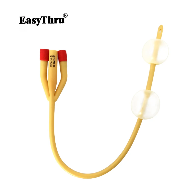 New Hiq 3 Way Adult Latex Foley Catheter Urethral Catheter, Penis