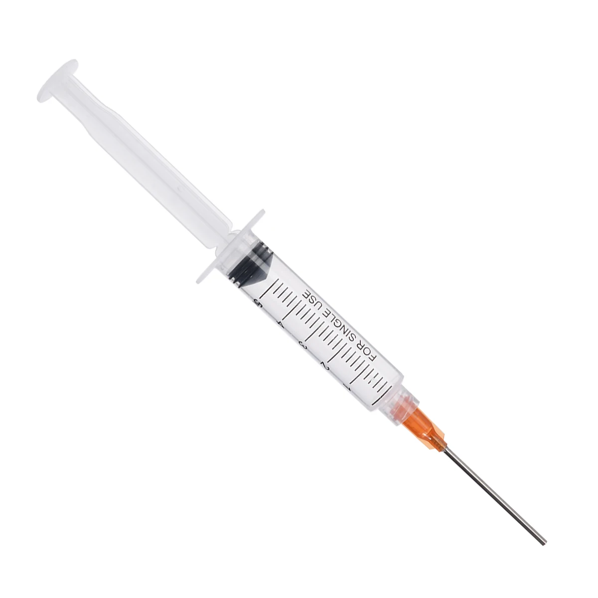 5PCS 5ml Industrial Dispensing Syringe Crimp Sealed Needle Tips For Glue Oil Ink Syringes Measure Tool Supplies