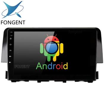 

Fongent for Honda Civic 2015 2016 Android Car GPS Radio Multimedia Video Player with Octa Core 4GB+32GB 9" IPS Head Unit DVR OBD