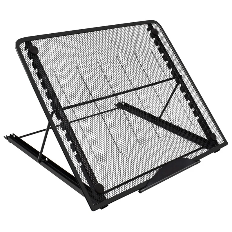 

Adjustable Mesh Ventilation Laptop Stand Black Folding Desktop Lightbox Stand For Ventilation Adjustable Laptop Stand For Lapt