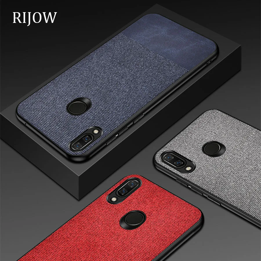 

For Xiaomi Redmi 7 Case Redmi Note 7 Pro Back Phone Cover Cloth PU Leather TPU Xiomi Redmi Note7 Pro Cover Cases Global