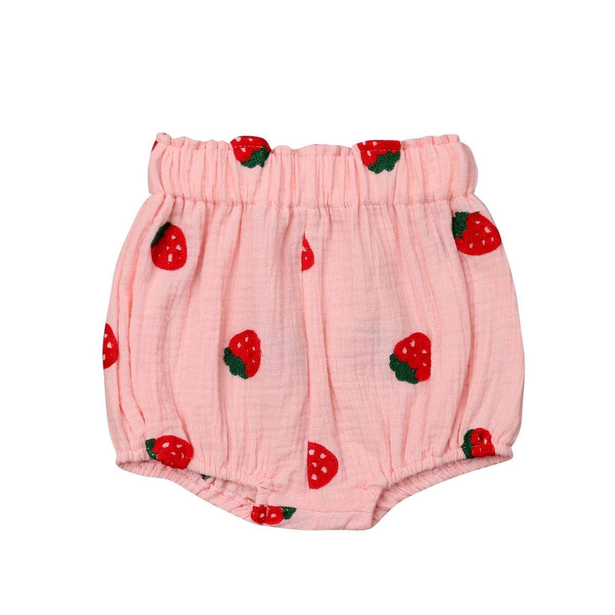 Летние милые шорты-шаровары для новорожденных девочек Пляжные штаны с клубничками и вишнями трусики-шаровары От 0 до 3 лет