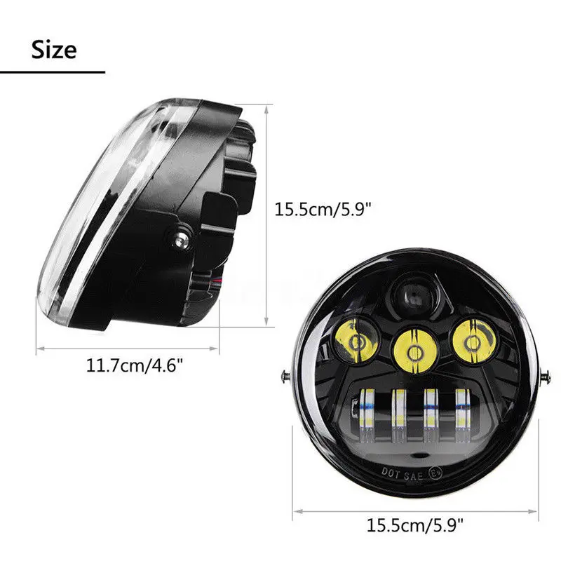 LED daymaker headlights HEADLAMP DRL for Harley Davidson V rod Nightrod Special VRSCDX