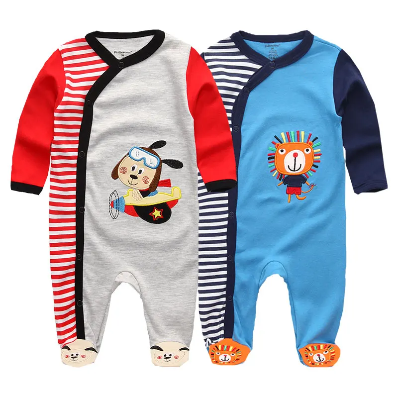 

Baby Boy Clothes 2018 Hot Sale Full Sheeve Roupas de bebes 3-12Months Cotton Baby Girl Clothing Cartoon Infant Pajamas Costumes