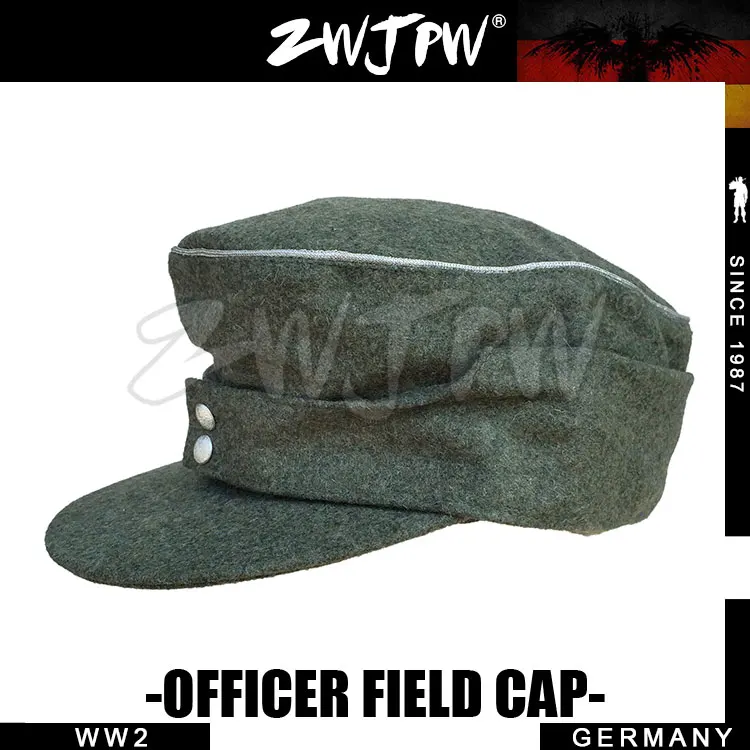 WW2 WWII ARMY ELITE TYPE 1943 BLACK & GREEN WOOLEN CLOTH SOLDIER FIELD OFFICER CAP HAT DE/401105 | Спорт и развлечения
