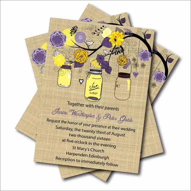 20 pcs lot personalized vintage mason jar wedding invitations rustic chalkboard bridal shower invitations