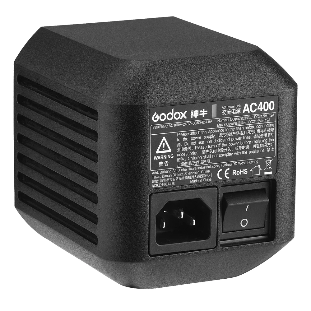 Блок питания Godox AC400 AC адаптер с кабелем для AD400PRO|Аксессуары вспышек| |