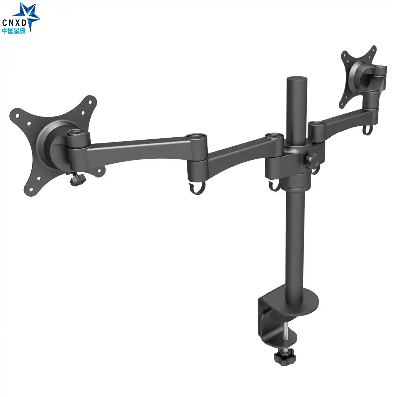 Double Monitor Arm Desk Mount Full Motion Computer Tv Screen