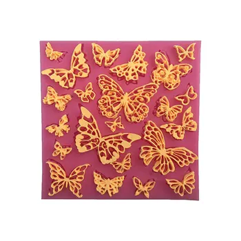 

Best Flower Butterfly DIY Silicone Lace Mat Cupcake Fondant Molds Gumpaste Chocolate Moulds Sugarcraft Cake Decorating Tools