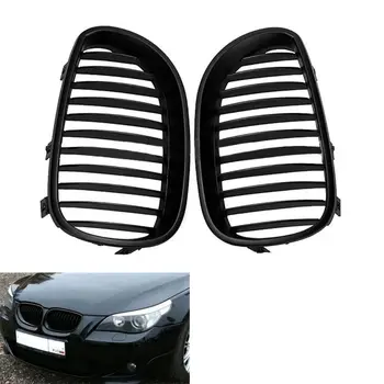 

2x Car Styling Front Bumper Sport Wide Kidney Grilles Grill Gloss Black Fit For BMW E60 E61 M5 5 Series 2003-2010 Accessories