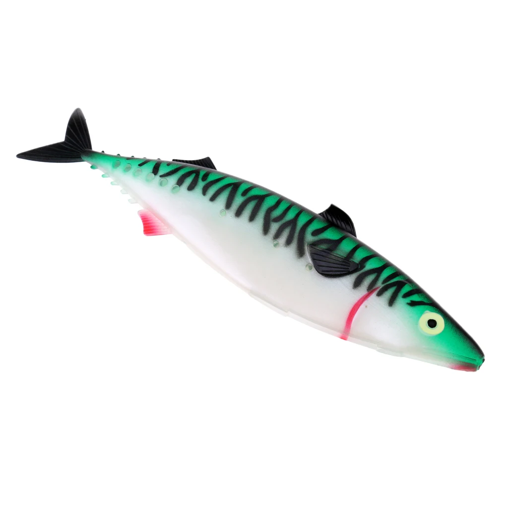 PVC Life-like Soft Baits Simulate Hollow Fish Lure Big Size Deep Sea Fishing Lures 29cm Big Size Game Lure