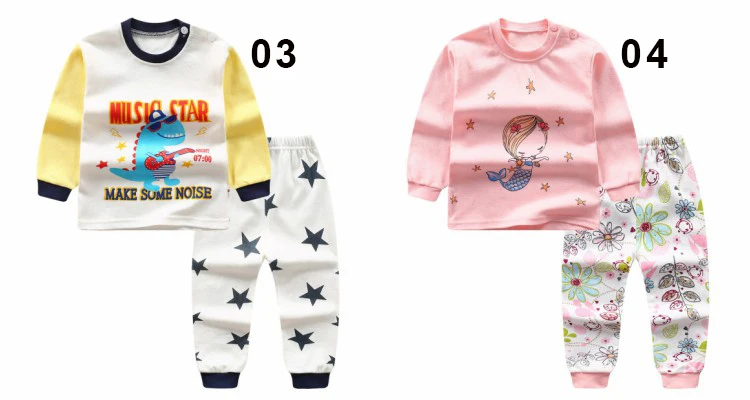 Newborn pajamas children sleepwear baby pajamas sets boys girls animal pyjamas pijamas cotton nightwear clothes kids clothing