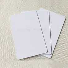 100 Бланк для распечатки ПВХ пластик фото id белая Кредитная карта 30Mil CR80