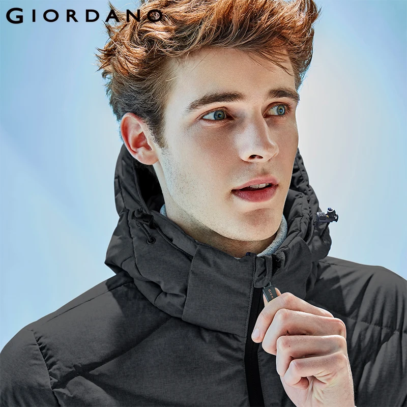 Giordano Men Down Jacket Men 90% Content White Goose Down Detachable Down Jacket Men Quality Warm Hood Zip Windproof Coat Winter Giordano Men Down Jacket Men 90% Content White Goose Down Detachable Down Jacket Men Quality Warm Hood Zip Windproof Coat Winter