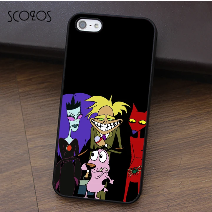 SCOZOS Courage The Cowardly Dog 1 phone case for iphone X 4 4s 5 5s Se 5C 6 6s 7 8 6&amp6s plus #fa215 |