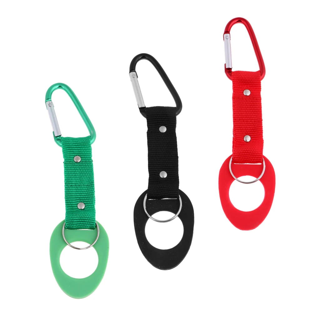 Climbing Water Bottle Holder Hooks Belt Molle Hanging Strap Webbing Buckle Clip Universal Size Outdoor Nylon Webbing Buckle