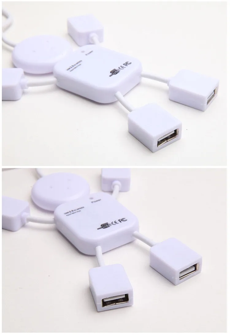 4 порта Суперскоростной usb-хаб 2,0 usb-разветвитель для периферийных устройств