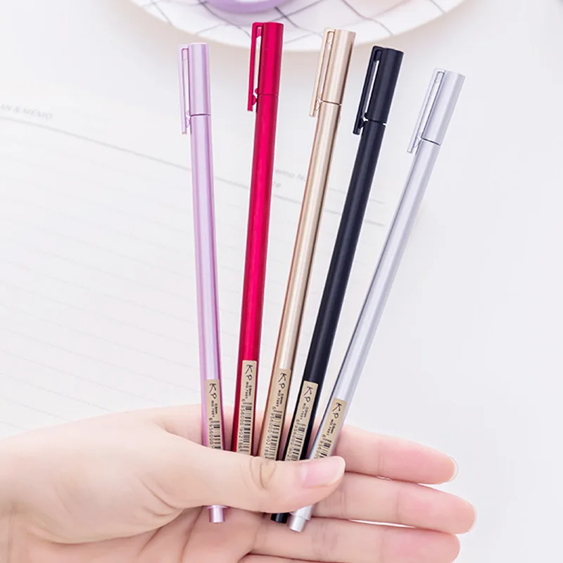 0,5 мм кавайные Пластиковые чернила, Корейская Милая гелевая ручка для творчества, мультяшная кошка, нейтральные ручки для школы, письма, офисные принадлежности, ручка, канцелярские принадлежности - Цвет: Random 1PCS