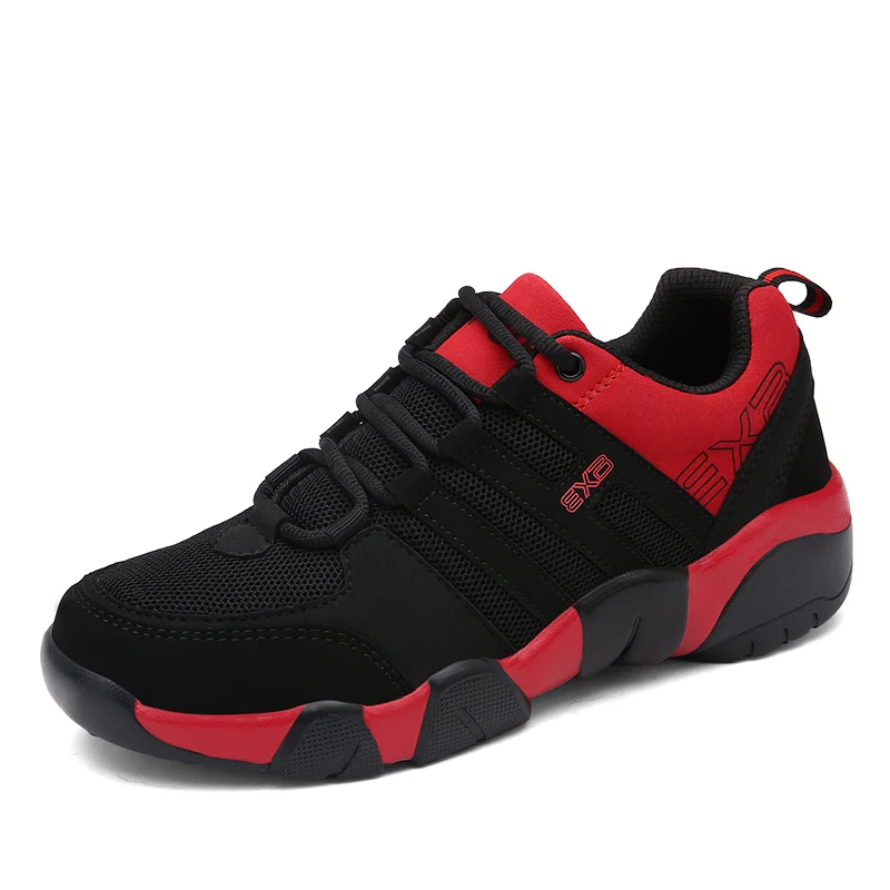 

Running Shoes for Men Sports Lace Up Red Yellow Male Outdoor Walking Sneakers Comfortable Man Jogging Shoes Plus Size