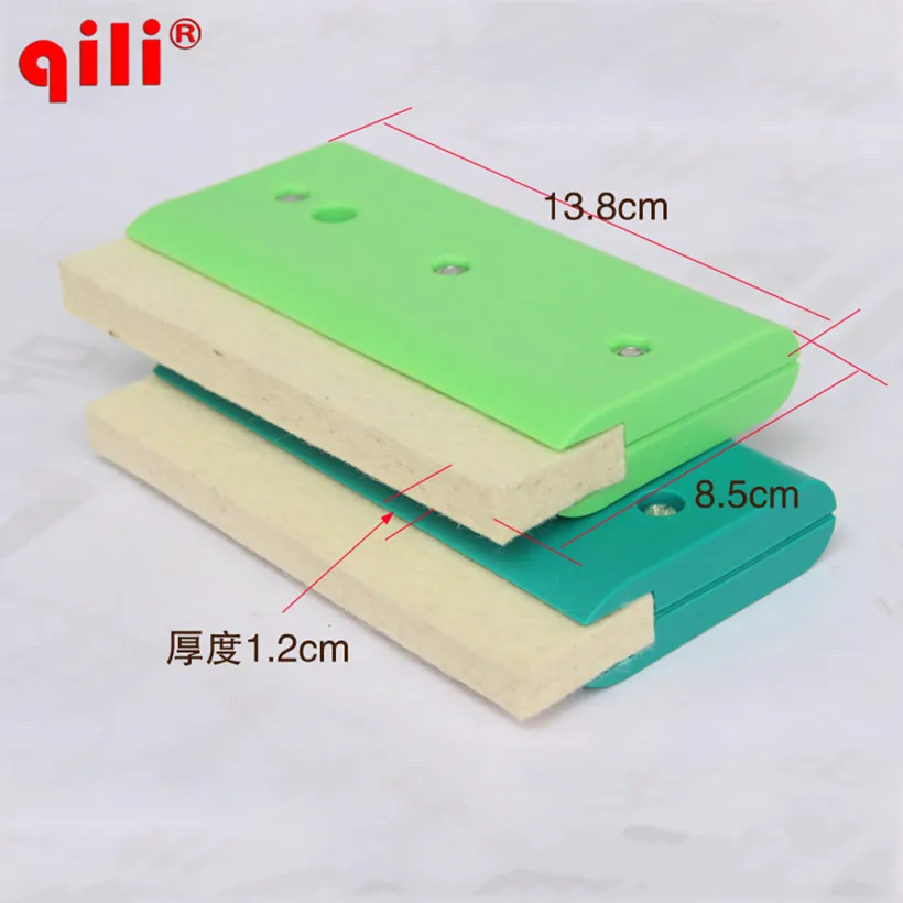 Qili Wool Sscraper Blades Single Side Wool Squeegee Tool Squeege Car Wrap Tool white Squeegee Fiber Wrapping Scraper Tools car wrapping scraper tool