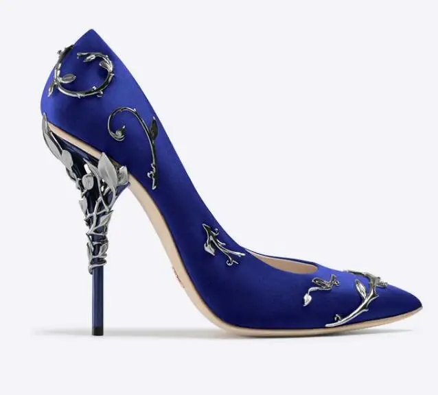 Abesire/Лидер продаж года; женские модельные туфли на очень высоком каблуке с металлическим украшением; свадебные туфли; женские слипоны с острым носком