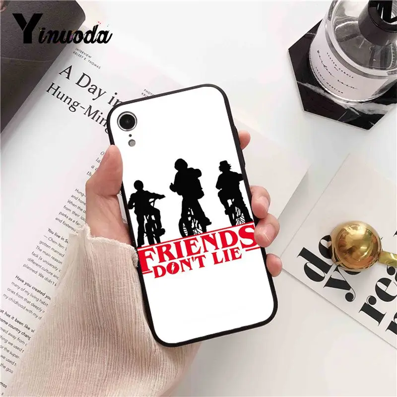 Yinuoda новые рождественские огни черный чехол для телефона iPhone X XS MAX 6 6S 7 7plus 8 8Plus 5 5S