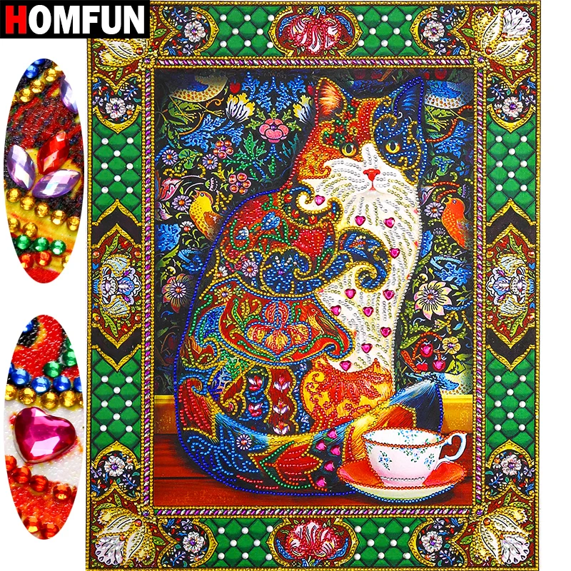 Buy HOMFUN Diamond Painting Animal Diy Diamond