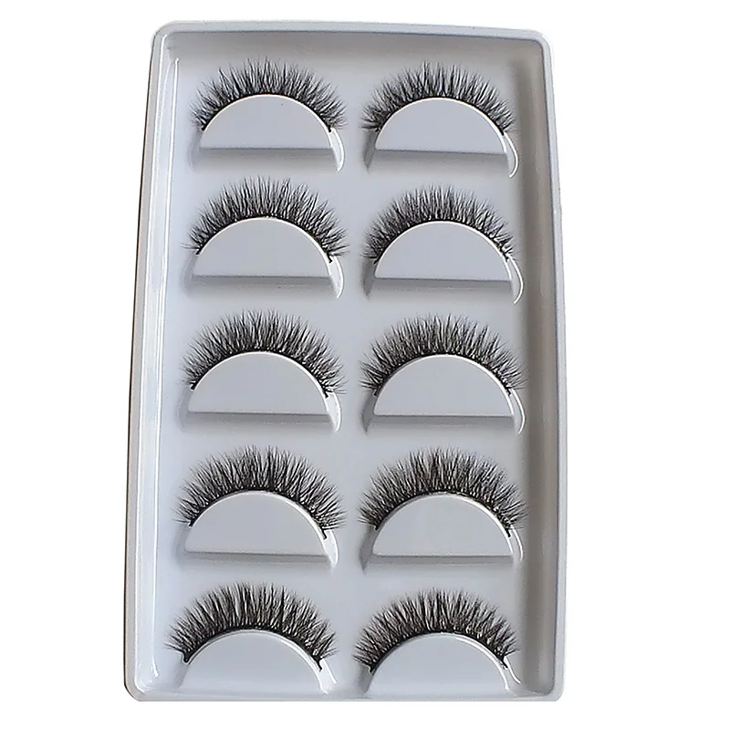 

Artificail tapered mink natural eyelashes daily makeup 3d eyelash extensions tools