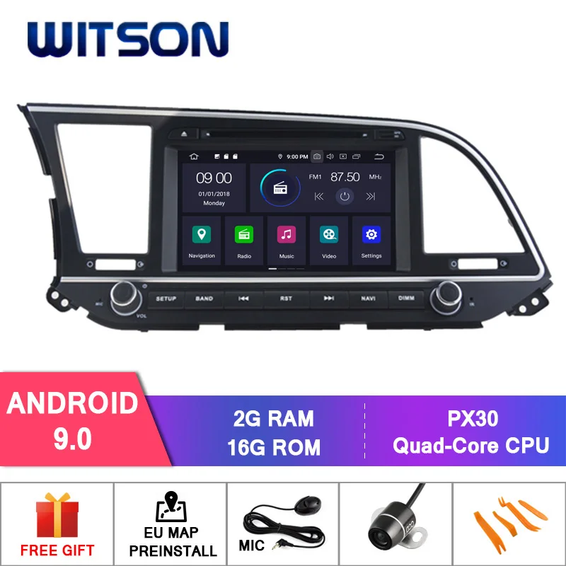 Excellent WITSON Android 9.0 IPS HD Screen for HYUNDAI ELANTRA 2016 CAR DVD NAVIGATION 4GB RAM+64GB FLASH 8 Octa Core+DVR/WIFI+DSP+DAB+OBD 1 Excellent WITSON Android 9.0 IPS HD Screen for HYUNDAI ELANTRA 2016 CAR DVD NAVIGATION 4GB RAM+64GB FLASH 8 Octa Core+DVR/WIFI+DSP+DAB+OBD 1