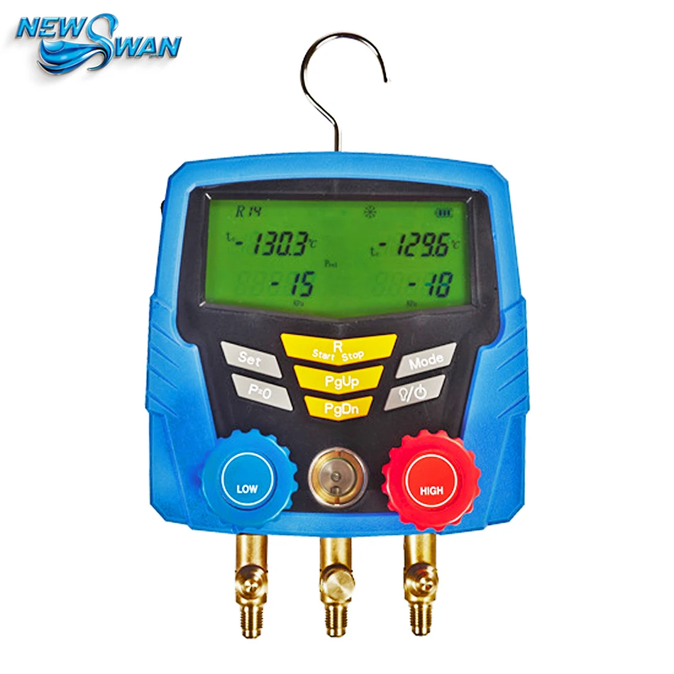 

HS-350A Digital Refrigerant Pressure Gauge Manometer Automobile Air Condition Charging Scale Recycling Tool Machine Manifolds