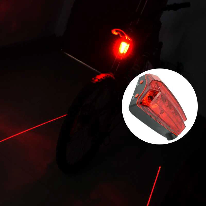 7 Modes Led Bike Lamp Bici Bicycle Rear Tail Light 2 Laser Waterproof Lanterna Bicicleta Farol Luz Safety Lights | Спорт и