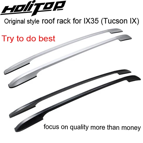 

OE roof rack roof rail luggage roof bar for Hyundai IX35 Tucson IX 2009 2010 2011 2012 2013 2014 2015 2016 2017, fix by glue