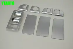 Авто аксессуары для интерьера, внутренняя стеклоподъемник кнопки отделка стикер для Skoda Octaiva 2015, ABS хром, бесплатная доставка