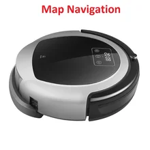 NEWEST 2D Map and Gyroscope Navigation Wet And Dry Aspiradora Robot Vacuum Cleaner B6009,Smart Memory,3000pa Suction, Water tank