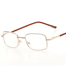 Модные маленькие прямоугольные очки для чтения, для мужчин и женщин, Классические Золотые очки для пресбиопии, мужские очки