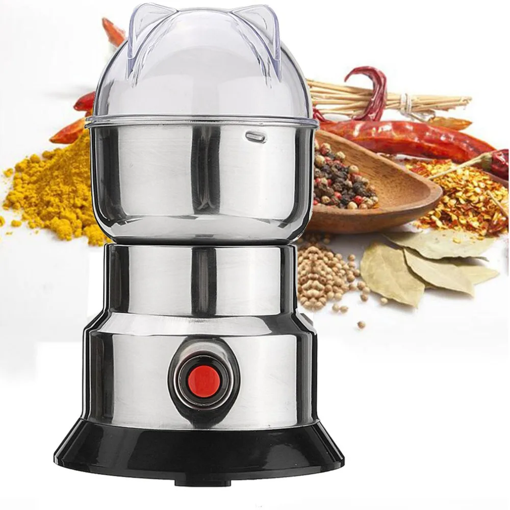 

Electric Herbs/Spices/Nuts/Coffee Bean Mill Blade Grinder With Stainless Steel Blades Household Grinding Machine Tool Dropship