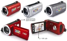 HD 8MP 720P Digital video camera with 3MP CMOS Sensor, Li-ion battery, 4 x digital zoom and 2.7″ screen, 3 pcs/lot free shipping