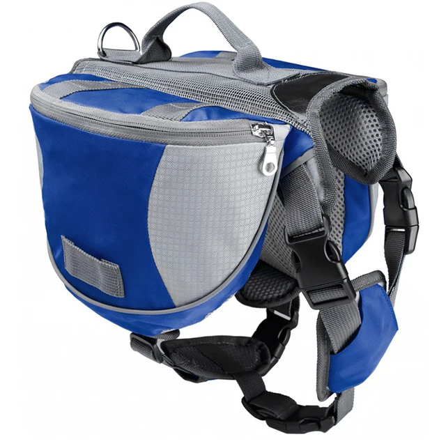Polyester Pet Dog Saddlebags Pack Hound Travel Camping Hiking Backpack