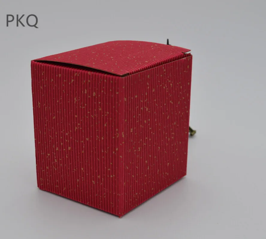 50 шт. коричневый/красный/зеленый гофрированные коробки ремесло небольшой подарочная картонная коробка упаковочная коробка для чая мёд Jar коробка для хранения 5,7x5,2x7,3 см/9x8x10 см