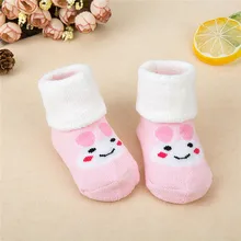 

1 Pair Newborn Cotton Infant Super Warm Socks slippers Winter Autumn Baby Girls Boys Kids Socks for Age 0-12M
