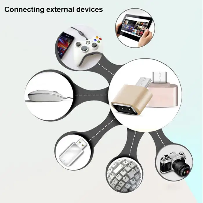 Мини микро USB папа к Женский OTG адаптер конвертер для Huawei Xiaomi Android смартфон планшет
