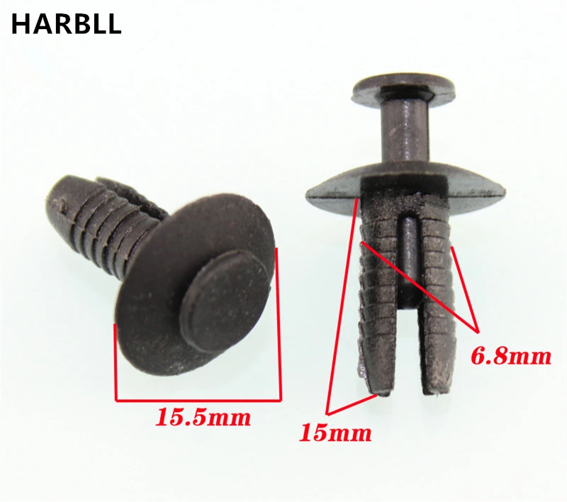 

HARBLL 10PCS For VW Skoda Octavia plastic fasteners Car network cover bumper leaf board lining clip