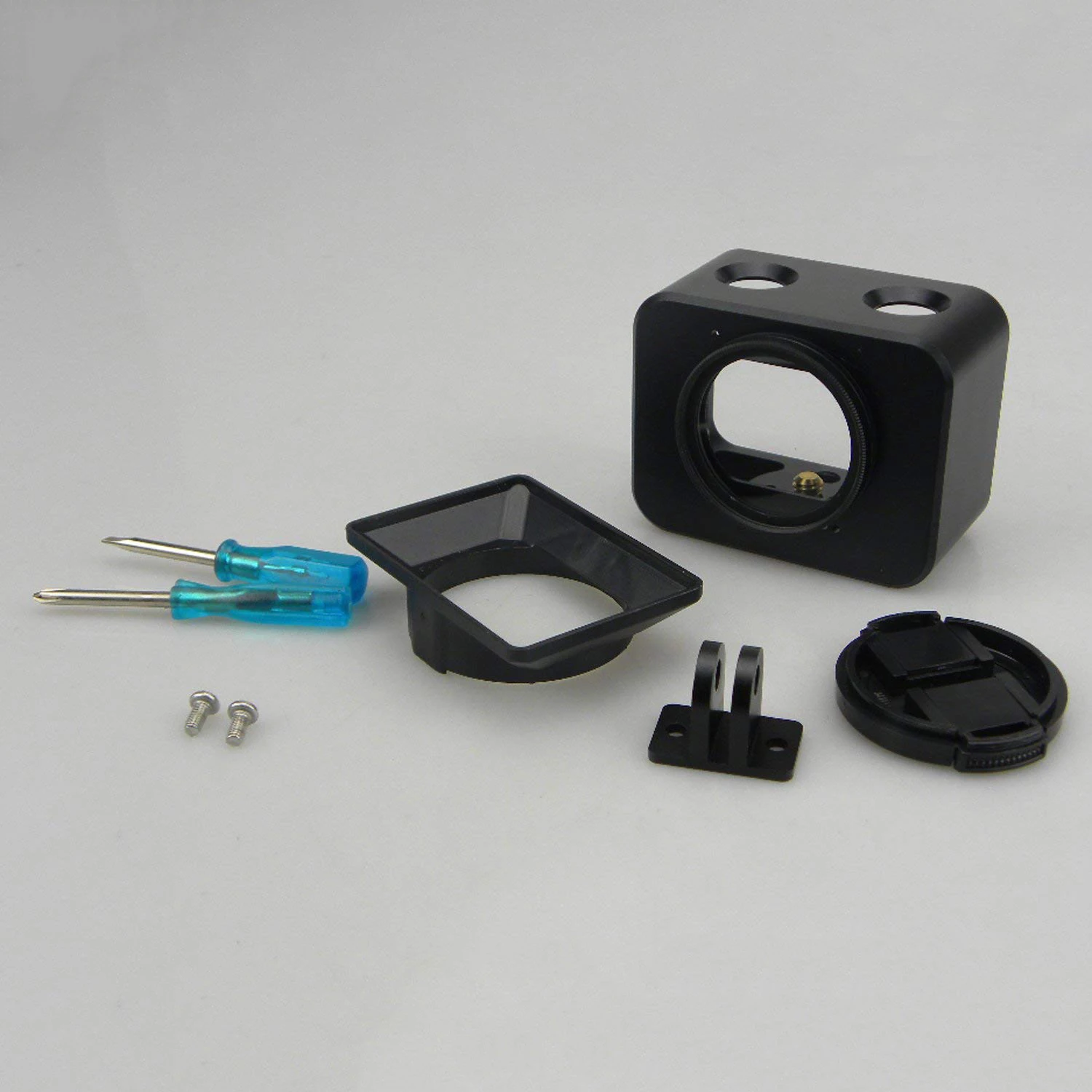 ELOS-камера металлический чехол, комплект для sony RX0 корпус оболочка алюминиевый сплав защитный чехол клетка+ 37 мм УФ фильтр объектив+ объектив солнцезащитный козырек w