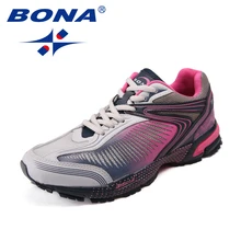 BONA/Новое поступление; женские кроссовки в классическом стиле; женская спортивная обувь на шнуровке; кроссовки для бега на открытом воздухе; Быстрая