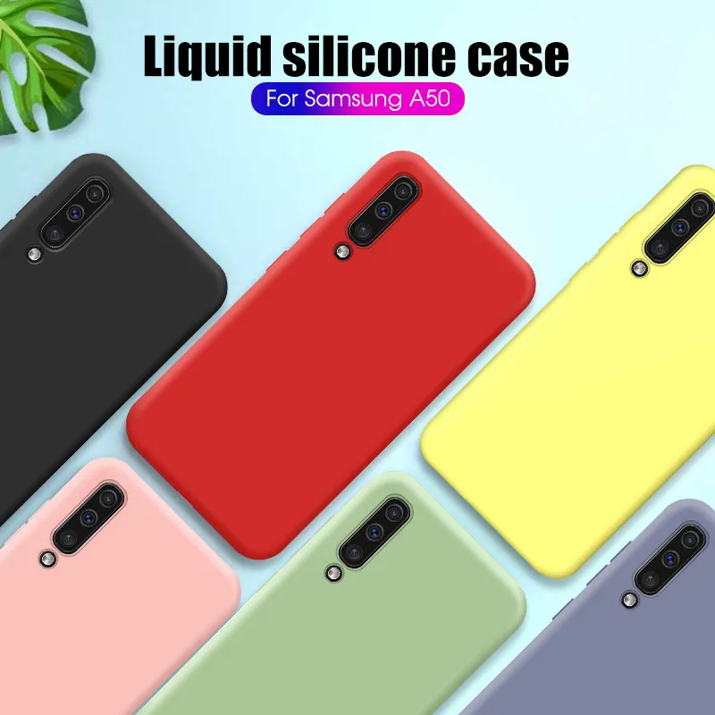 

Case For Samsung Galaxy A70 A50 A40 A30 A20 A60 Anti Fingerprint Case For Samsung M40 S10 Plus S10e Soft Silicone Silm TPU Cover