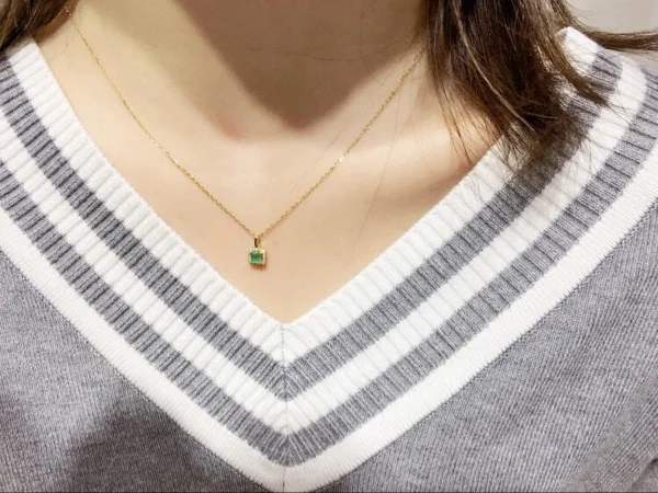 natural pendant 18k gold jewelry