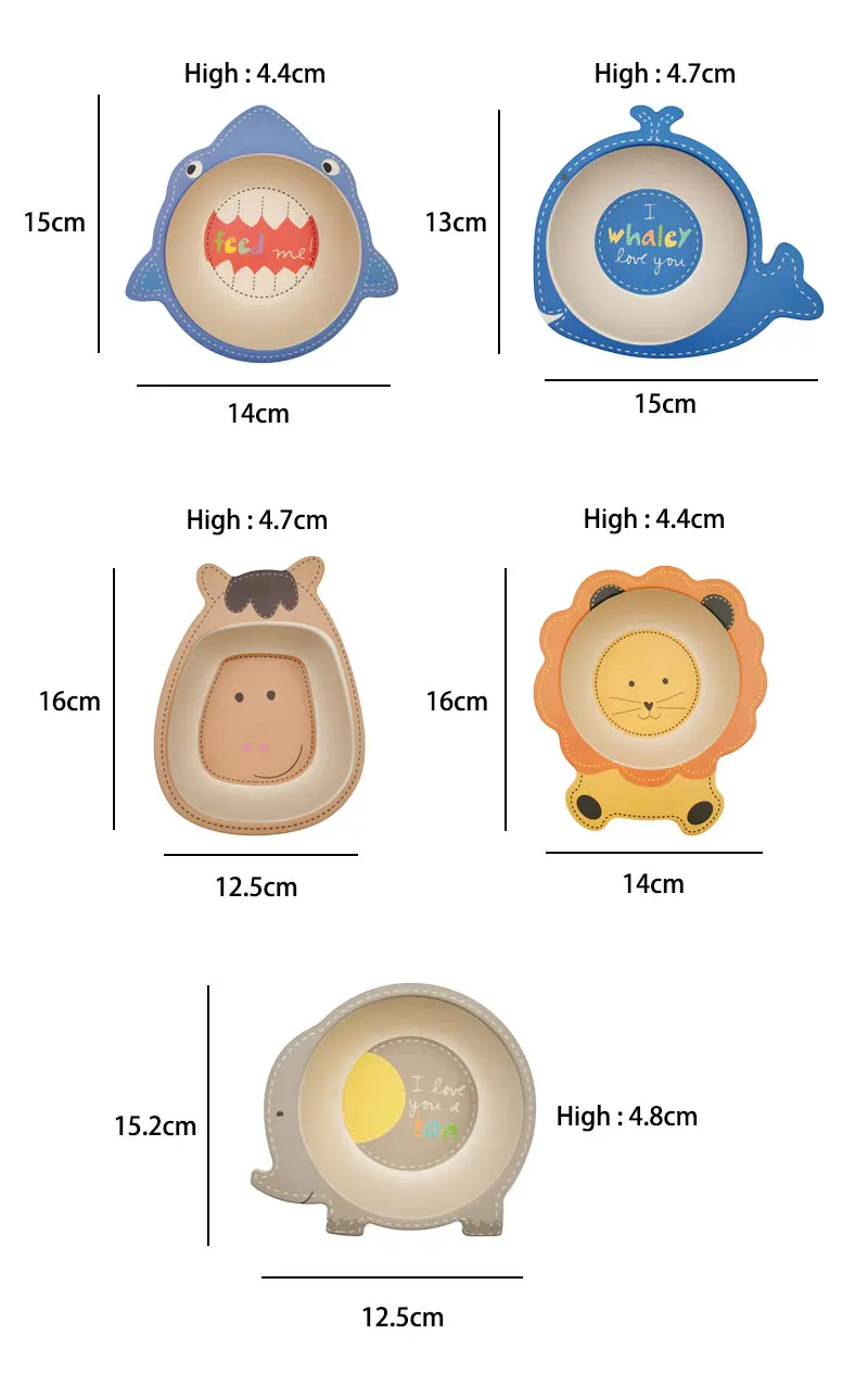 Бамбуковая детская миска, мультяшная детская посуда, столовая посуда для детей, Обучающие палочки для еды